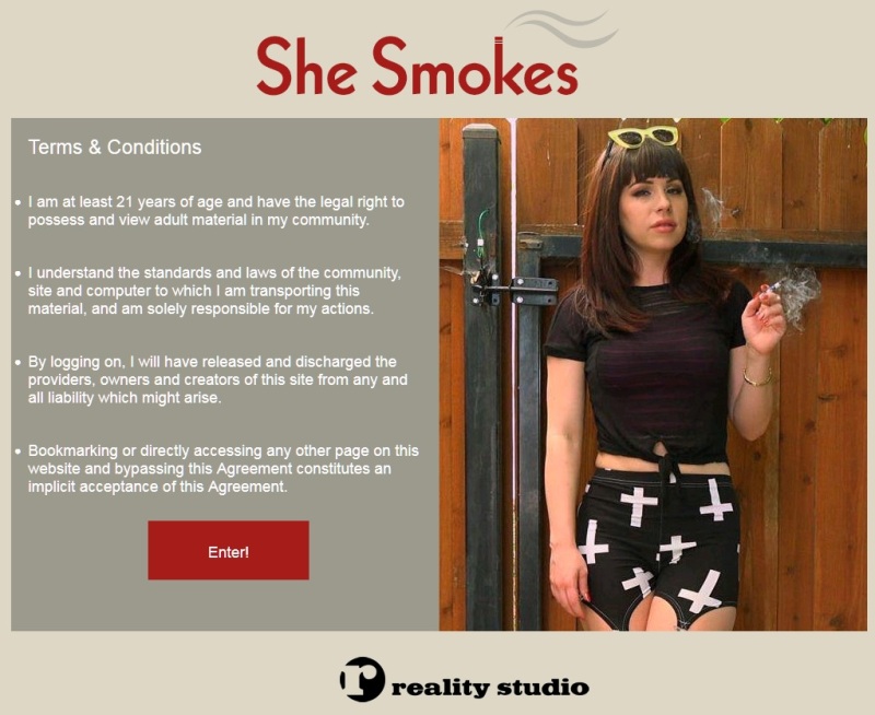 shesmokes , Smoking fetish videos